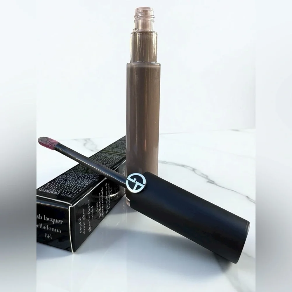 GIORGIO ARMANI (614) BELLADONNA FLASH LACQUER CRYSTAL SHINE GLOSS. NEW IN BOX.